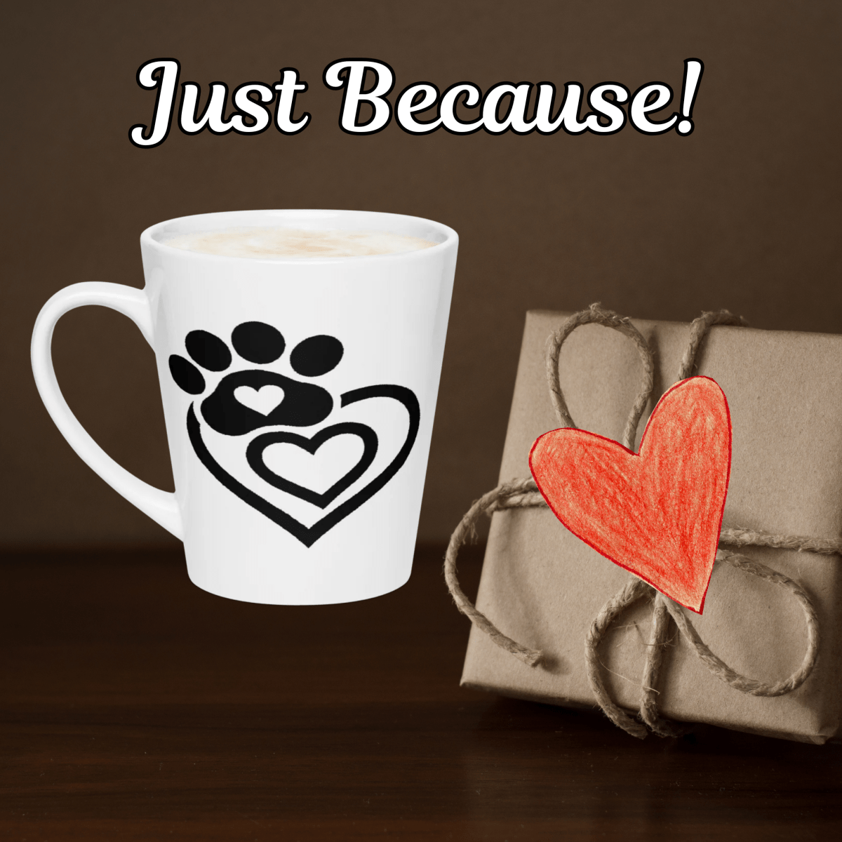 Paw & Heart Connection - Latte Mug - Latte Mug - Speak Up 4 Paws