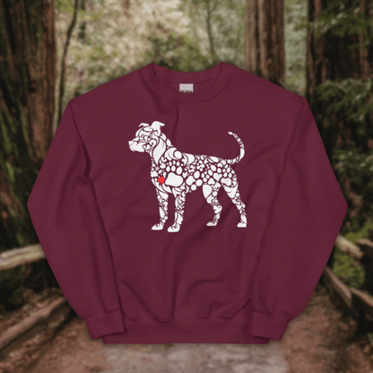 Paws of Loyalty - Sweatshirt | COLORS: Navy, Maroon, Forest Green, Charcoal - Preshrunk Sweatshirt - Speak Up 4 Paws