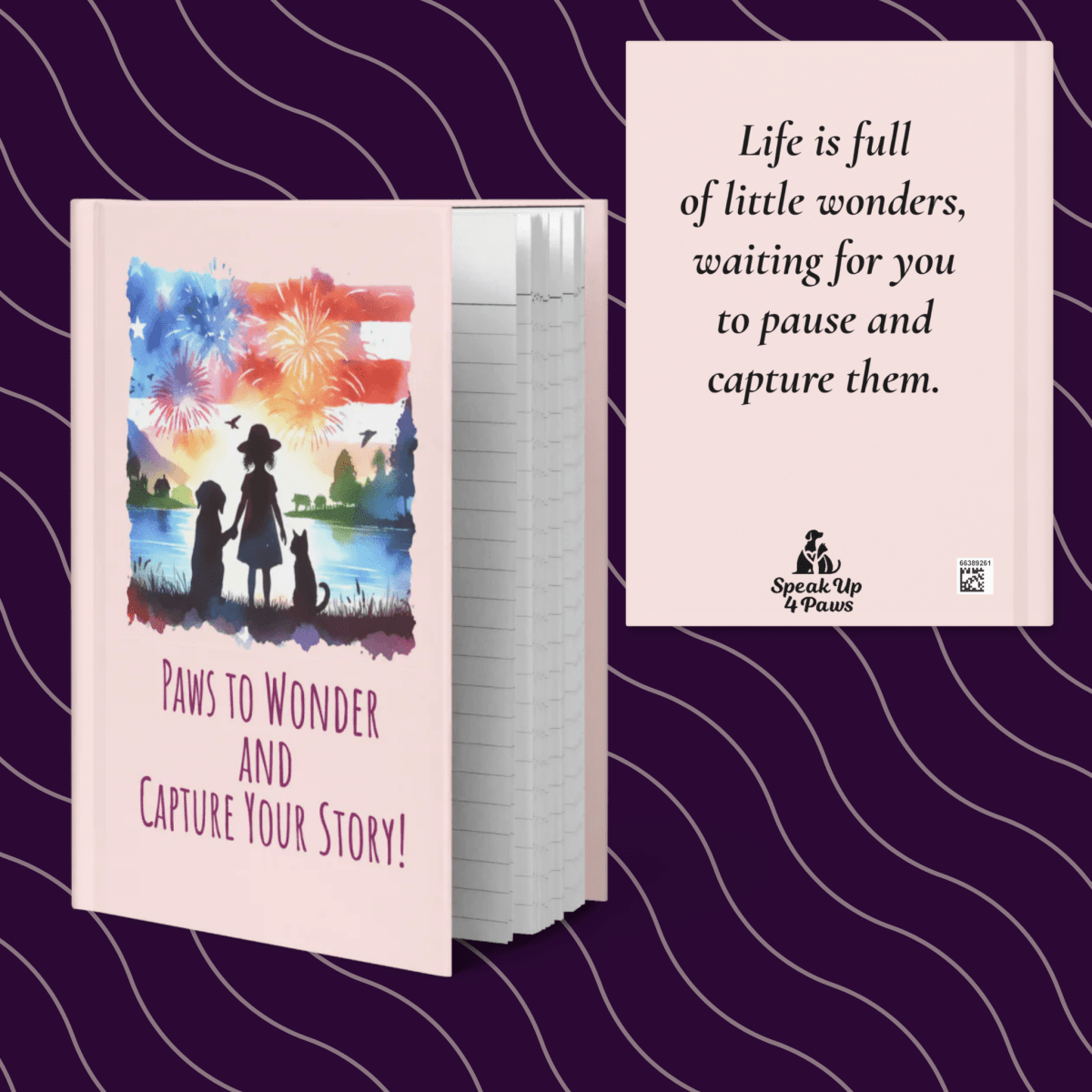 Paws to Wonder - Journal (girl silhouette) - Journal - Speak Up 4 Paws