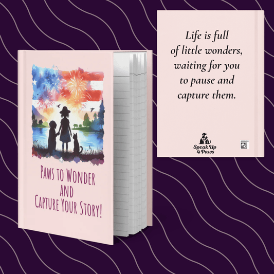 Paws to Wonder - Journal (girl silhouette) - Journal - Speak Up 4 Paws