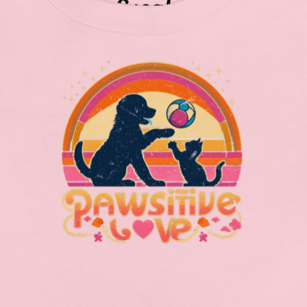 Rainbow Rendezvous - Pawsitive Love - Baby Tee