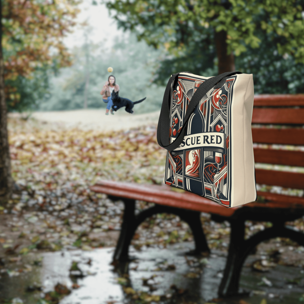 Rescue Red - Everyday Bag - AOP Tote Bag - Speak Up 4 Paws