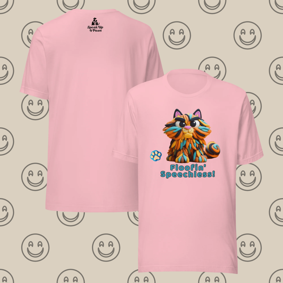 Sir Floofalot - "Floofin' Speechless" - Signature Tee - Unisex Staple Tee - Speak Up 4 Paws