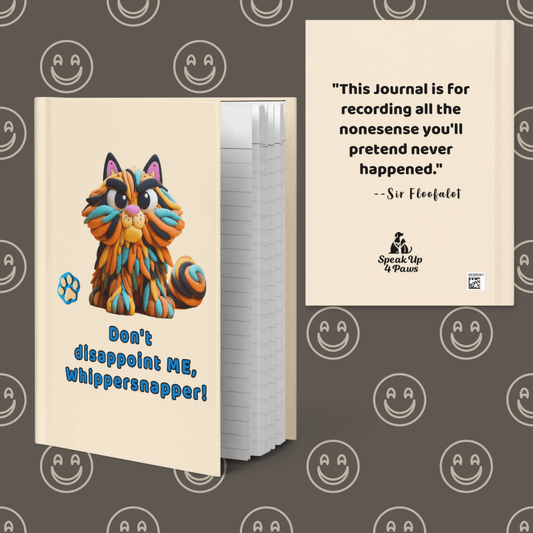 Sir Floofalot - Laughs & Sass Collector's Journal (Color: Papaya Whip) - Journal - Speak Up 4 Paws