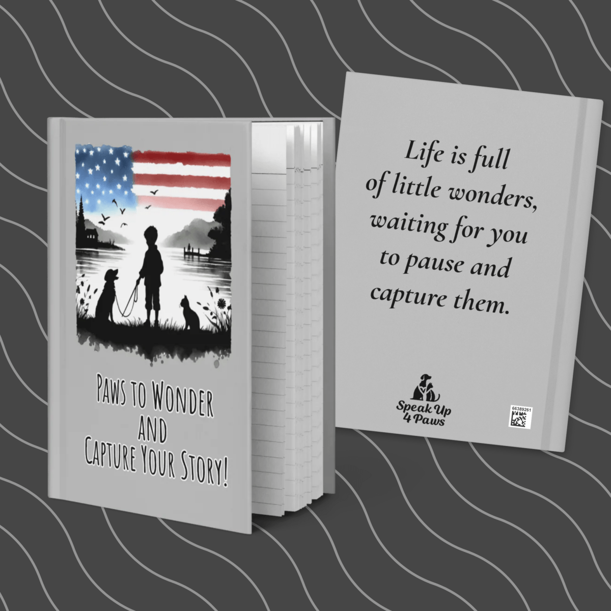 Paws to Wonder - Journal (boy silhouette) - Journal - Speak Up 4 Paws