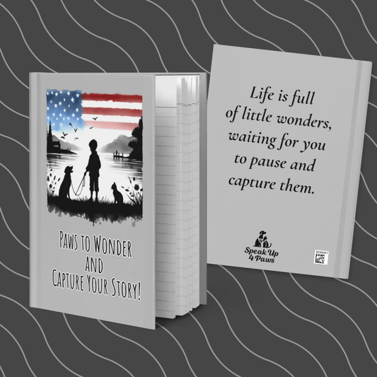 Paws to Wonder - Journal (boy silhouette) - Journal - Speak Up 4 Paws