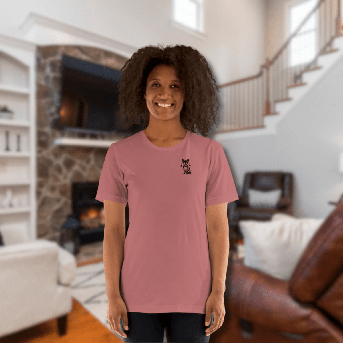 Tiny Heart - Big Love Everyday Tee | COLORS: Heather Deep Teal, Heather Slate, Mauve, Pink - Unisex Staple Tee - Speak Up 4 Paws