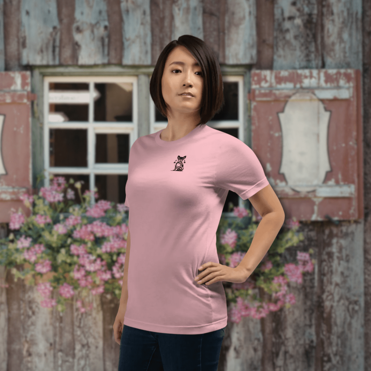 Tiny Heart - Big Love Everyday Tee | COLORS: Heather Deep Teal, Heather Slate, Mauve, Pink - Unisex Staple Tee - Speak Up 4 Paws