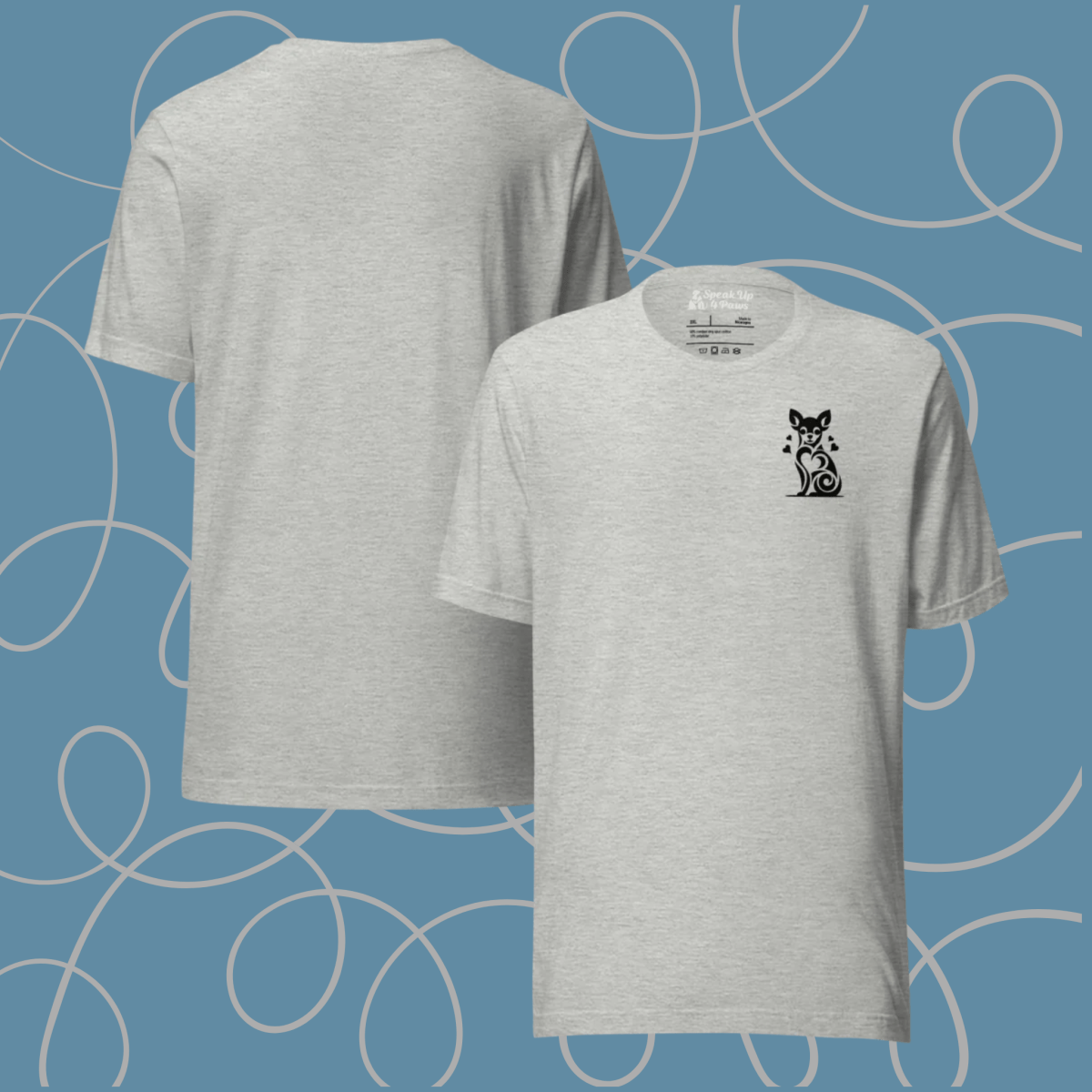 Tiny Heart - Big Love - Everyday Plus Tee | COLORS: Red, Athletic Heather, White - Unisex Staple Tee - Speak Up 4 Paws