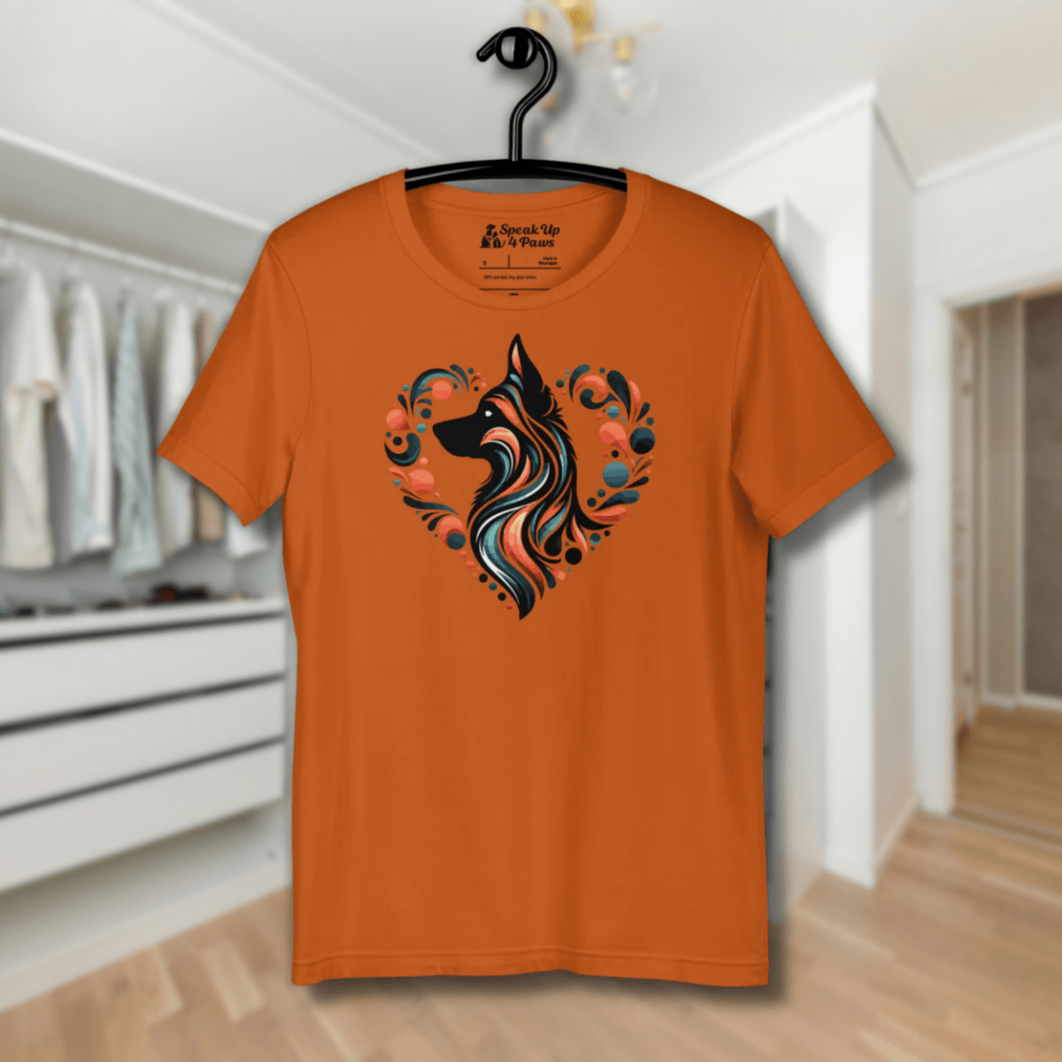 Vibrant Heart Everyday Tee | COLORS: Heather Slate, Autumn, Heather Deep Teal, Pebble - Unisex Staple Tee - Speak Up 4 Paws