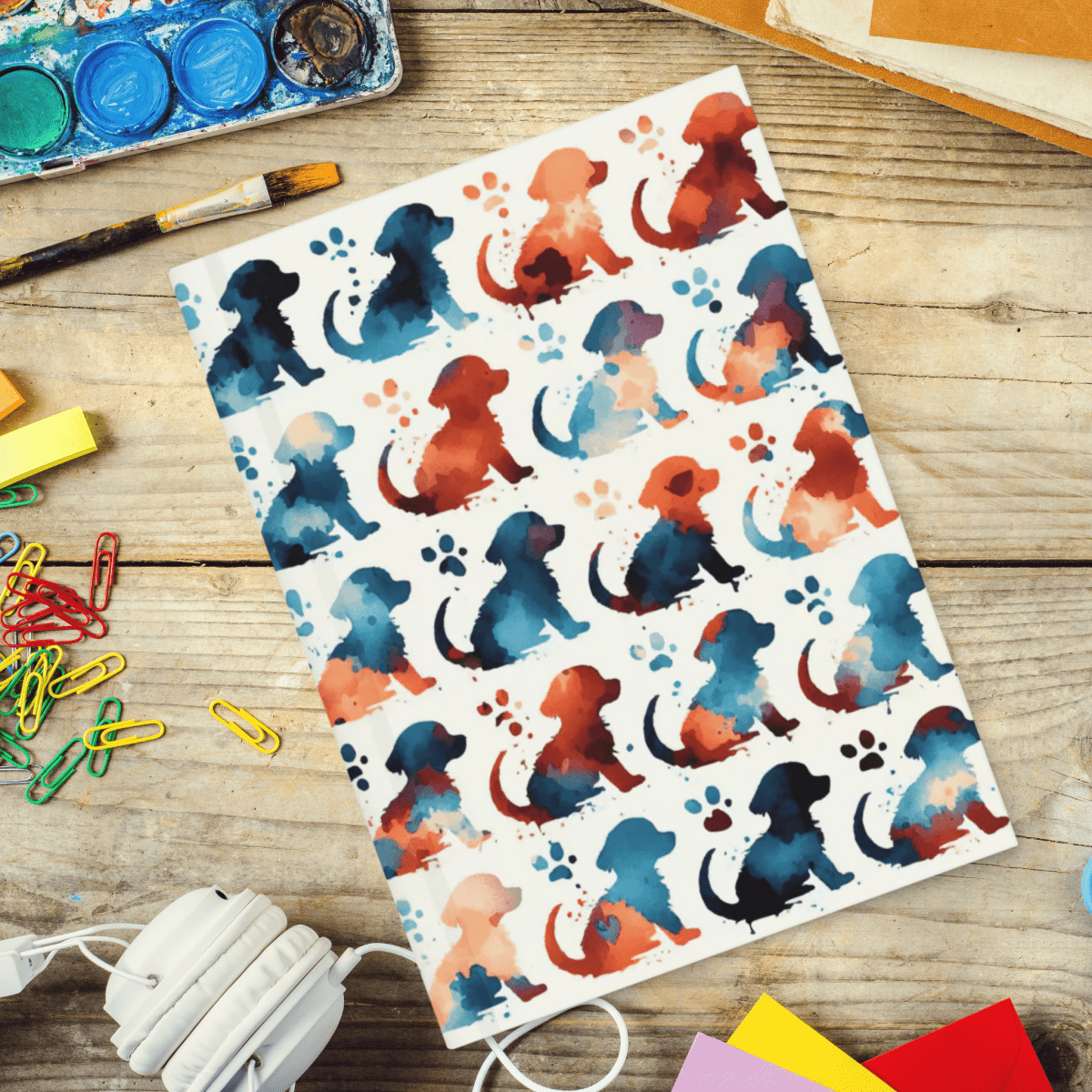 Watercolor Pups - Journal - Journal - Speak Up 4 Paws