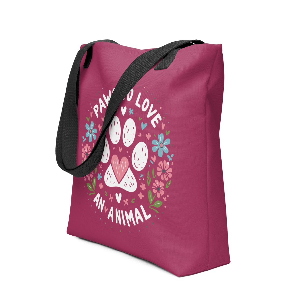 Circle of Pawsitivity - Everyday Bag - AOP Tote Bag - Speak Up 4 Paws