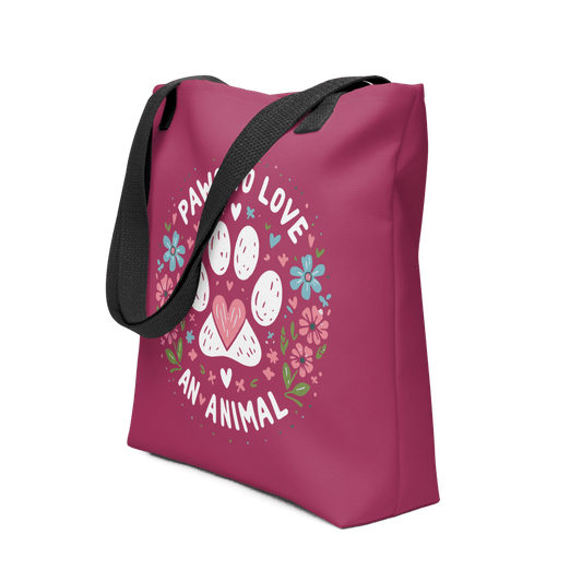 Circle of Pawsitivity - Everyday Bag - AOP Tote Bag - Speak Up 4 Paws