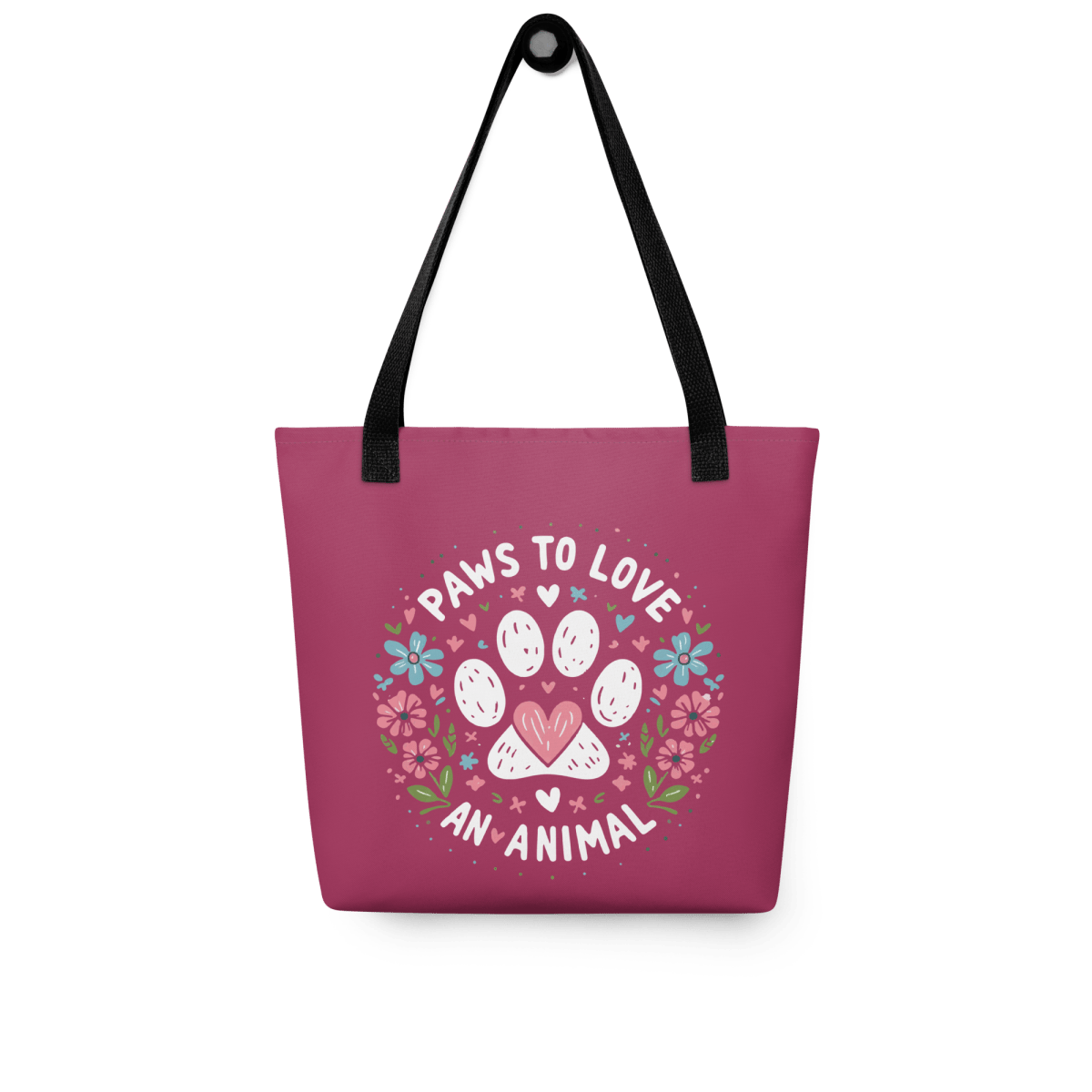 Circle of Pawsitivity - Everyday Bag - AOP Tote Bag - Speak Up 4 Paws