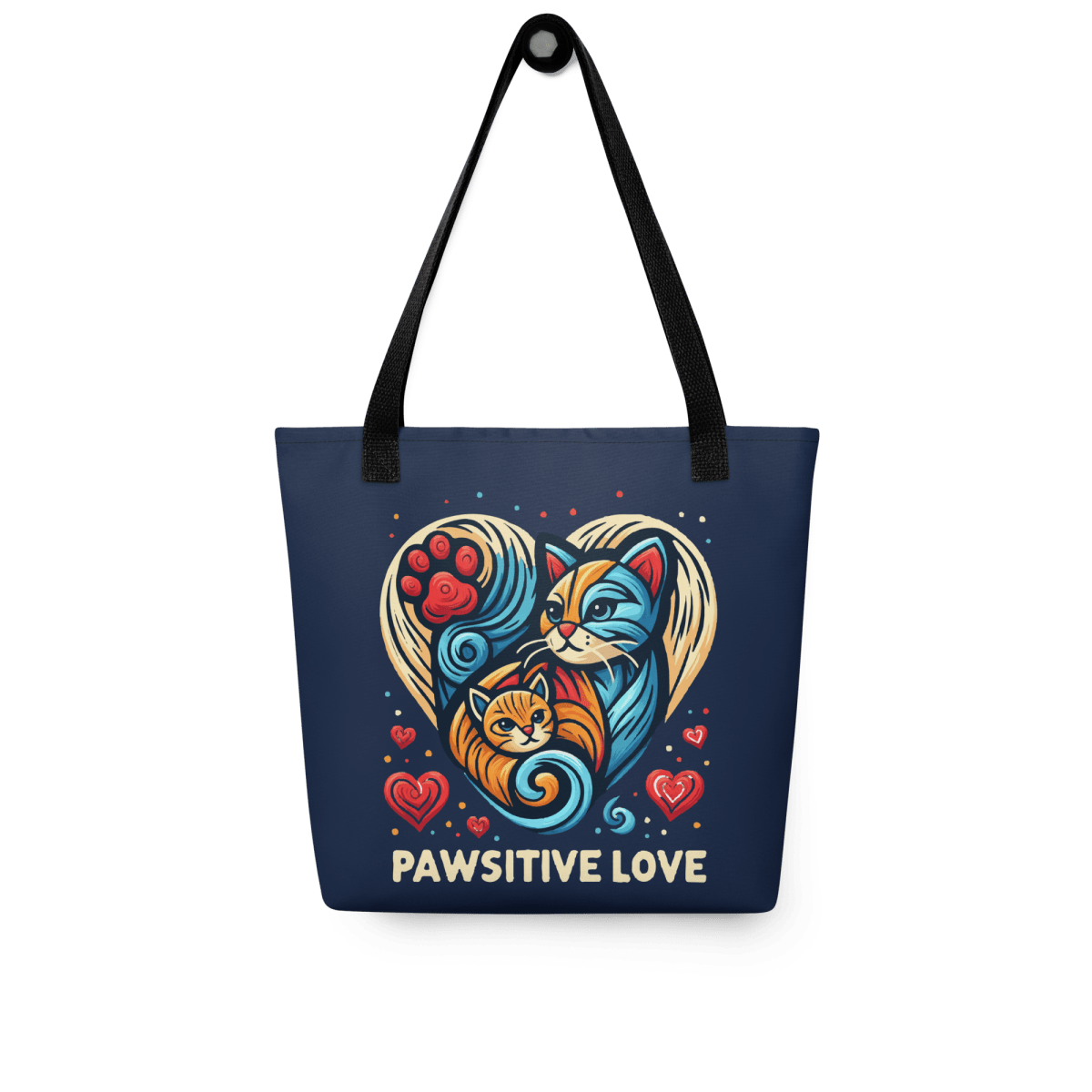 Feline Harmony - Everyday Bag - AOP Tote Bag - Speak Up 4 Paws
