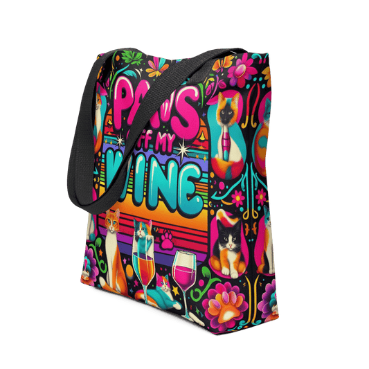 Neon Warning - Everyday Bag - AOP Tote Bag - Speak Up 4 Paws