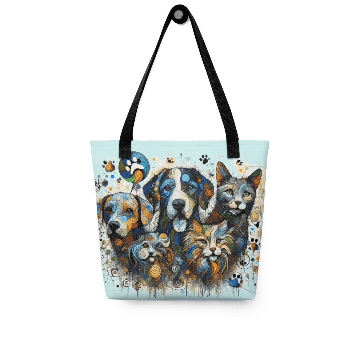 Pawllock - Everyday Bag (Inspired by Pollock) - AOP Tote Bag - Speak Up 4 Paws