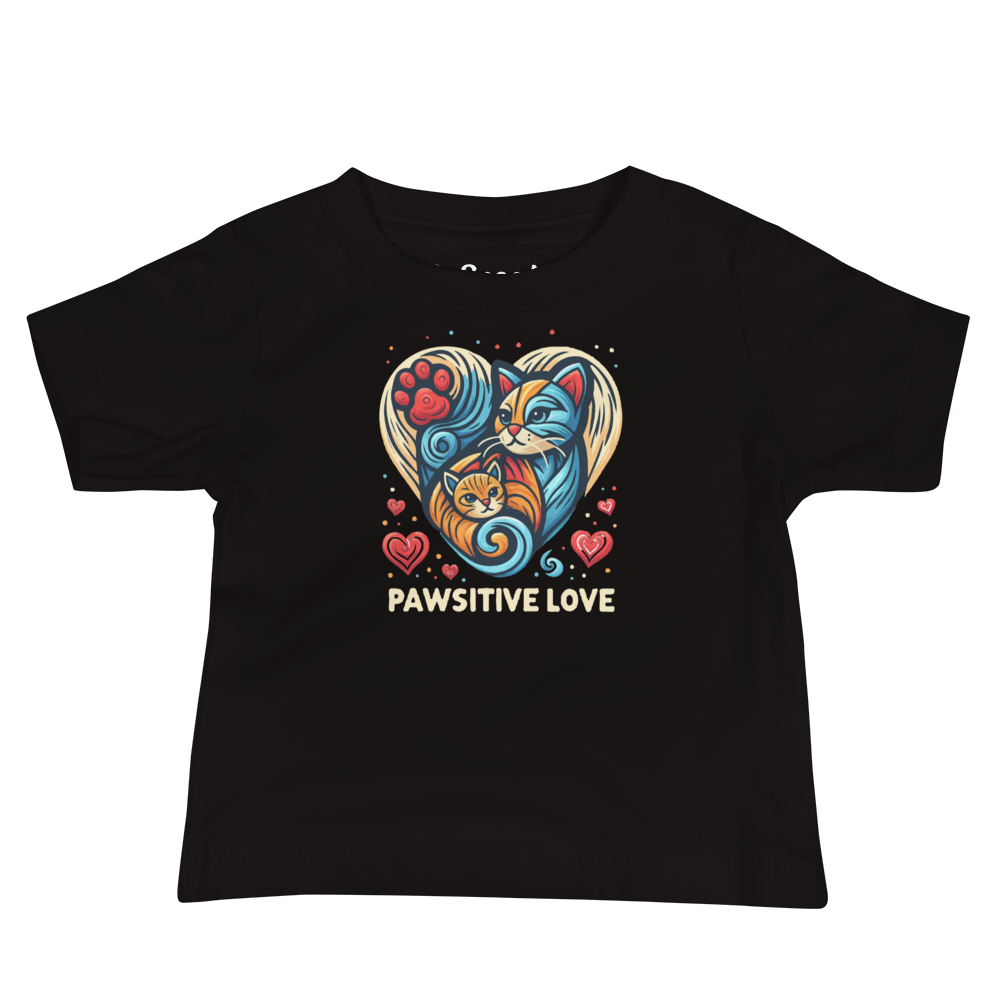 Feline Harmony - Pawsitive Love - Baby Tee