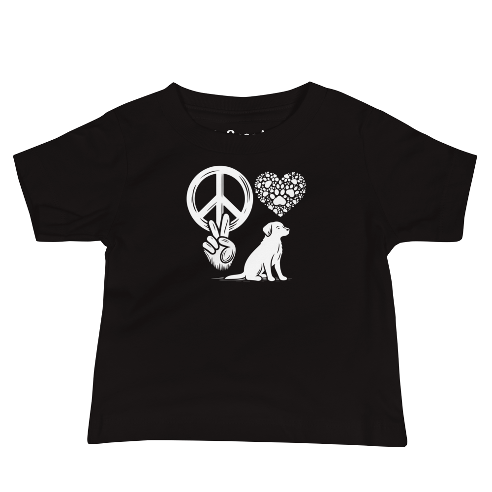 Harmony Unleashed - Peace-Love-Dog - Baby Tee