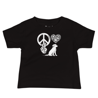 Harmony Unleashed - Peace-Love-Dog - Baby Tee