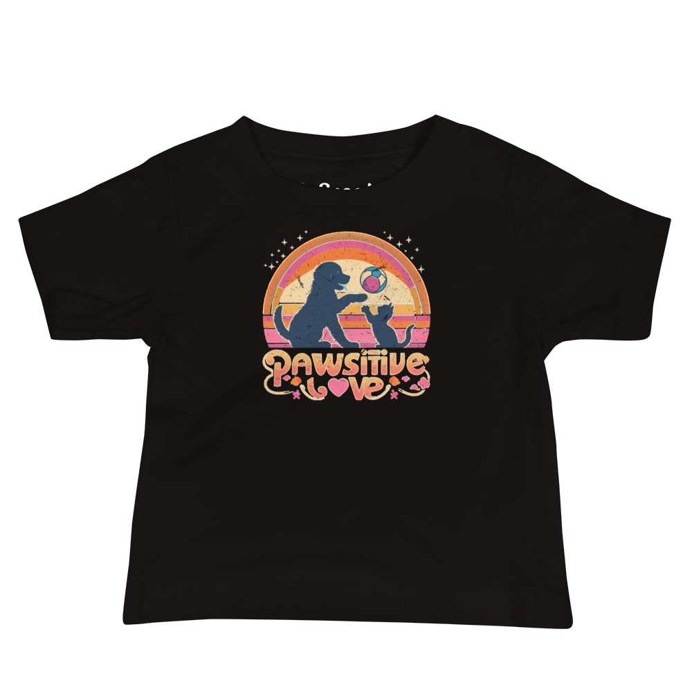 Rainbow Rendezvous - Pawsitive Love - Baby Tee