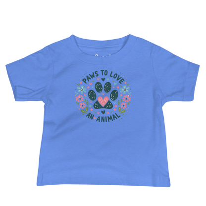 Floral Pawprints - Paws to Love - Baby Tee