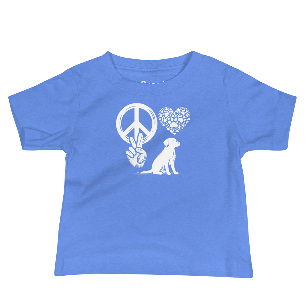 Harmony Unleashed - Peace-Love-Dog - Baby Tee