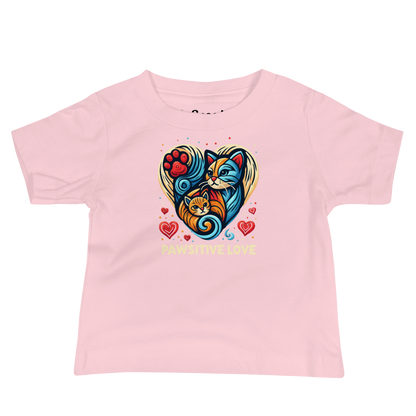 Feline Harmony - Pawsitive Love - Baby Tee