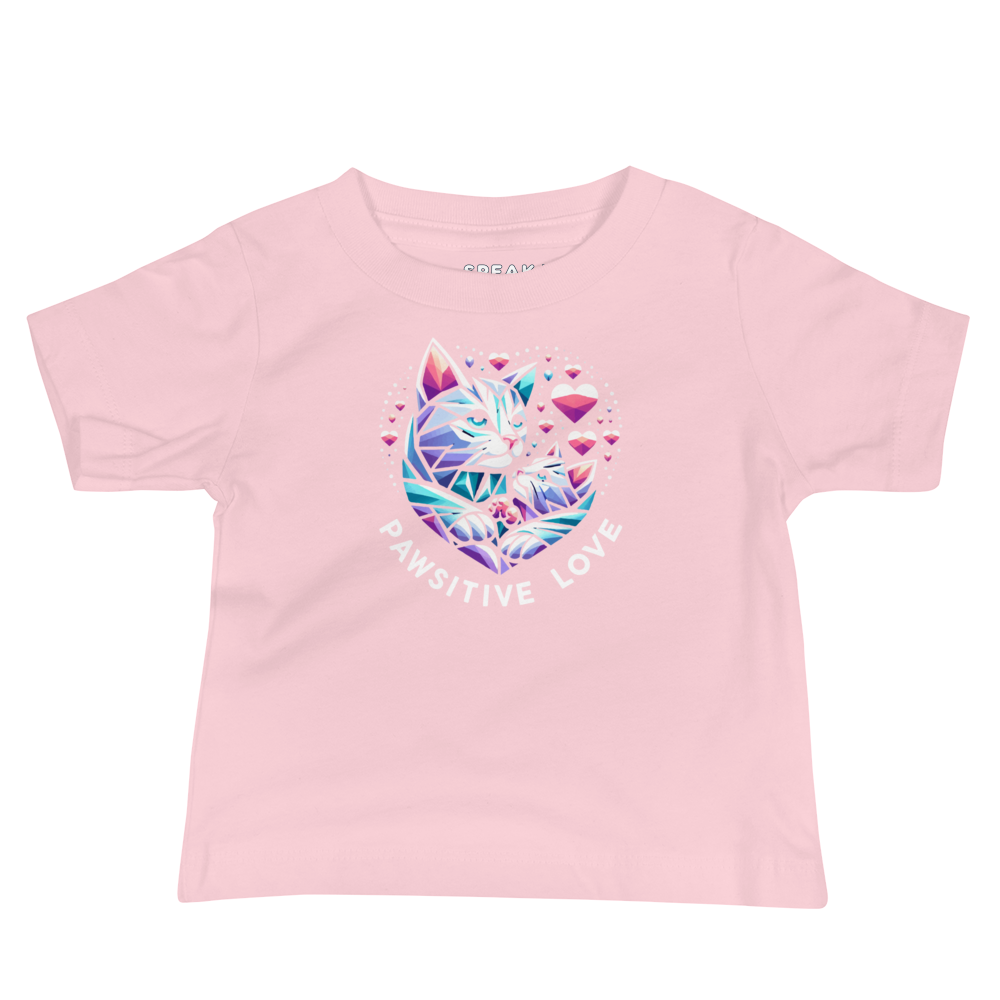 Geometric Whiskerheart - Pawsitive Love - Baby Tee