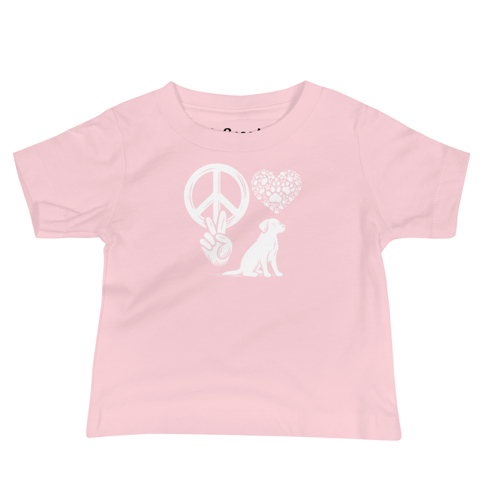 Harmony Unleashed - Peace-Love-Dog - Baby Tee