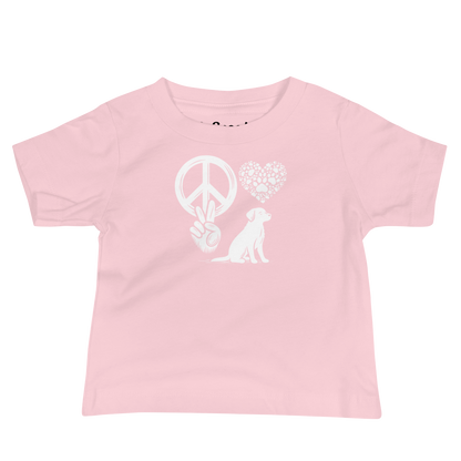 Harmony Unleashed - Peace-Love-Dog - Baby Tee