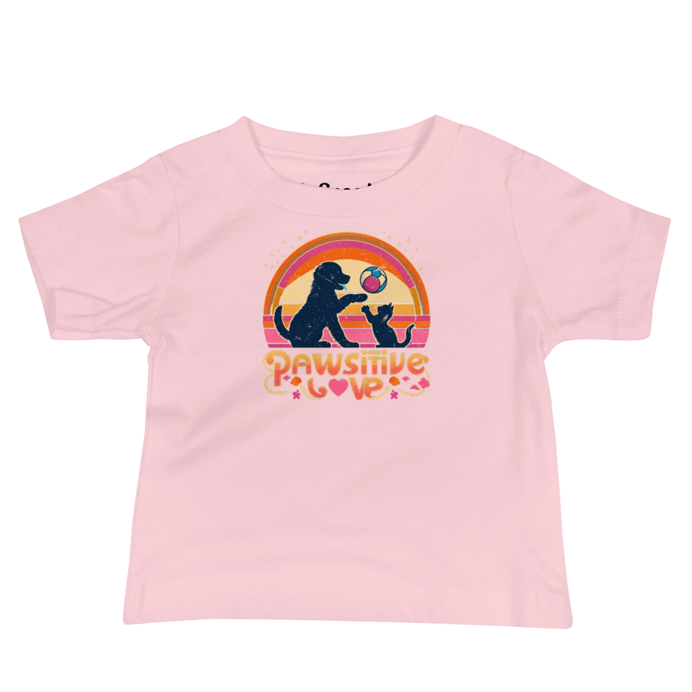 Rainbow Rendezvous - Pawsitive Love - Baby Tee