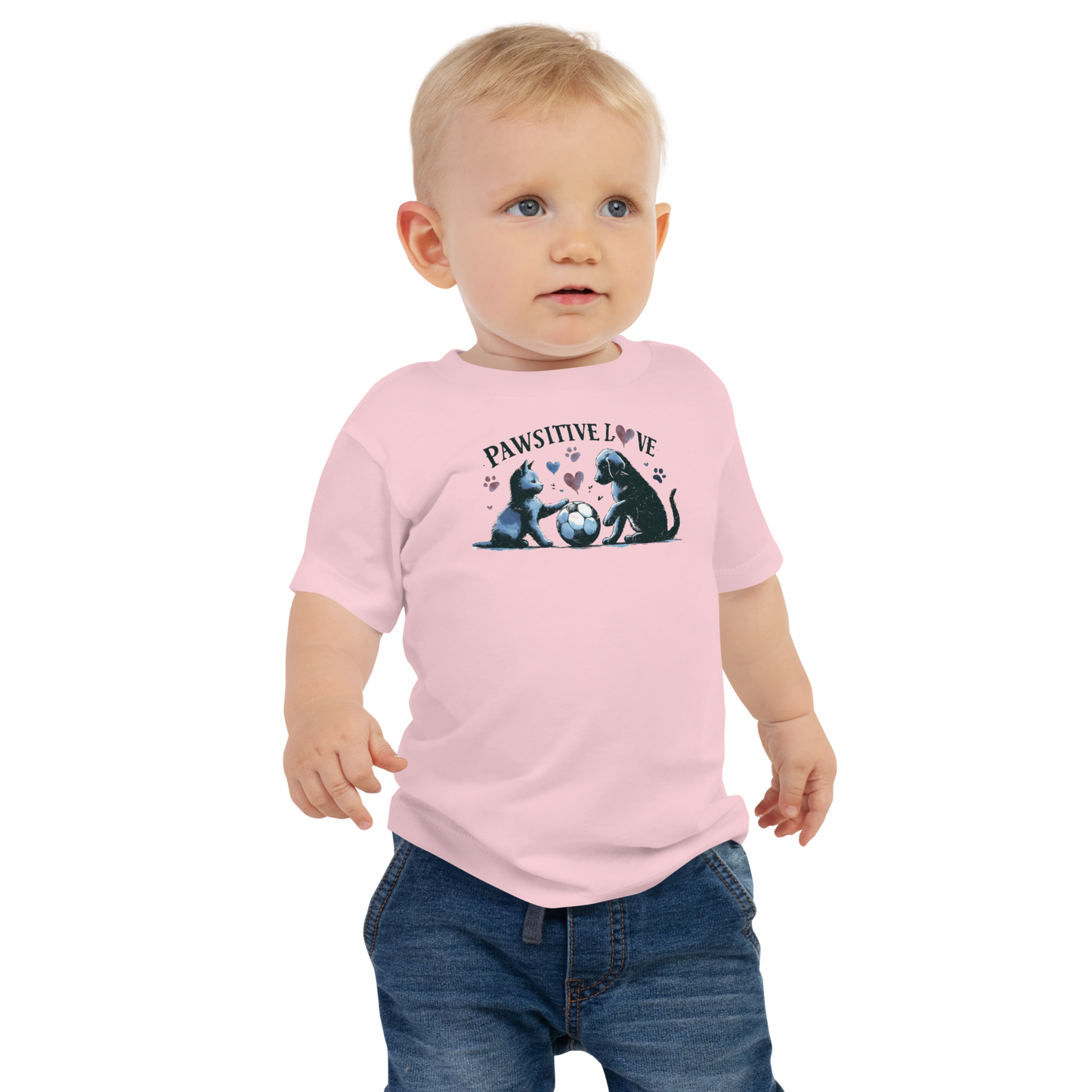 Azure Harmony - Pawsitive Love - Baby Tee