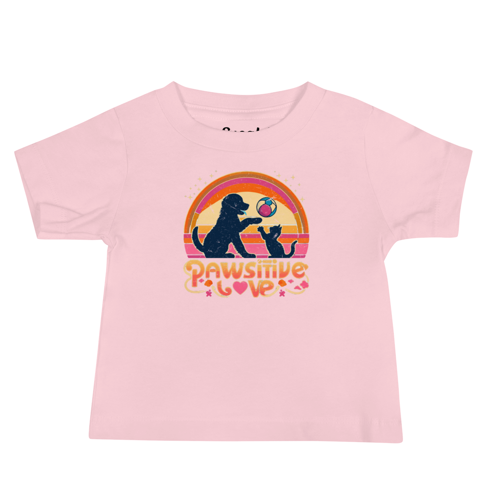 Rainbow Rendezvous - Pawsitive Love - Baby Tee