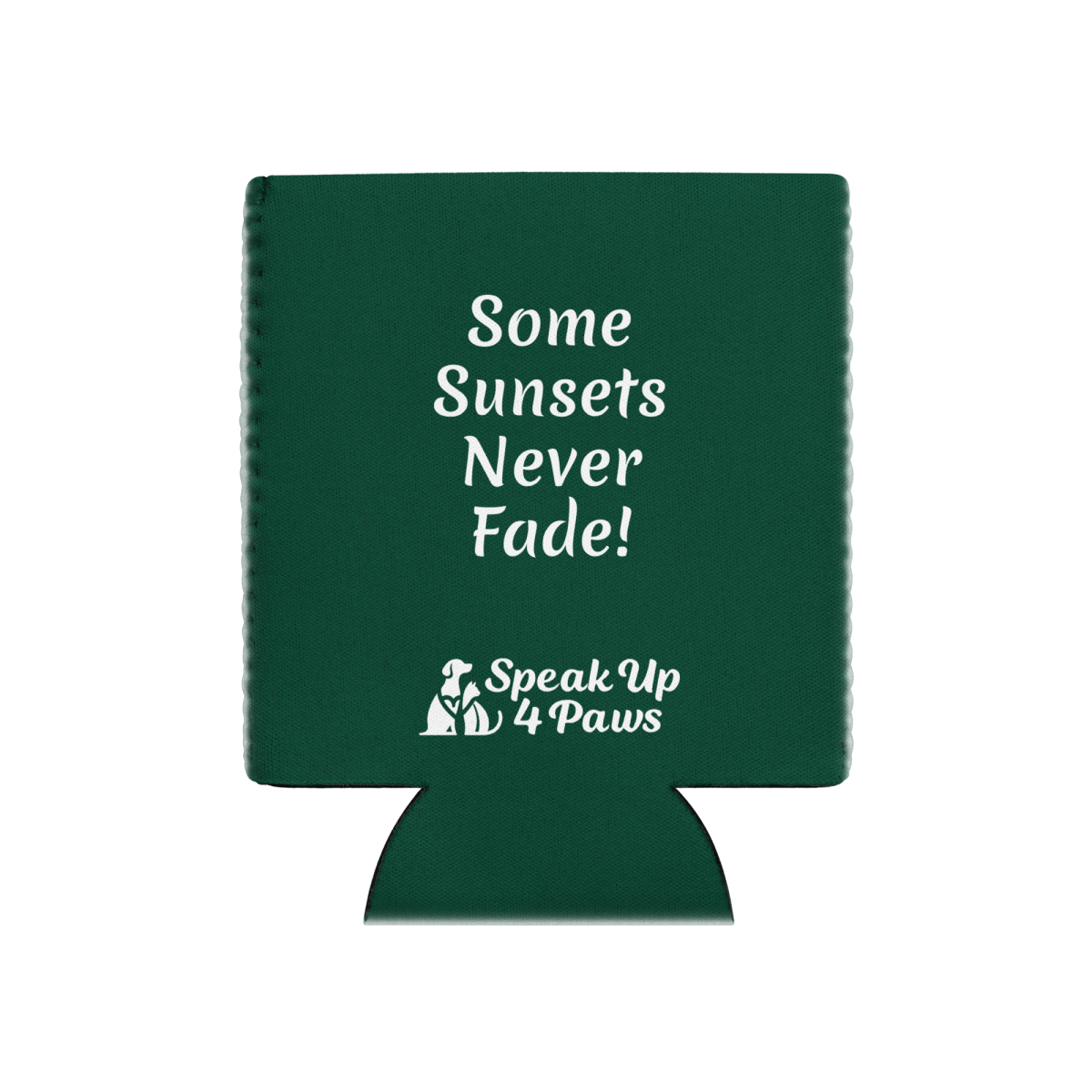 Sunset Reflections - Cool Paws Can Cooler (Color: British Racing Green) - Can Cooler - Speak Up 4 Paws
