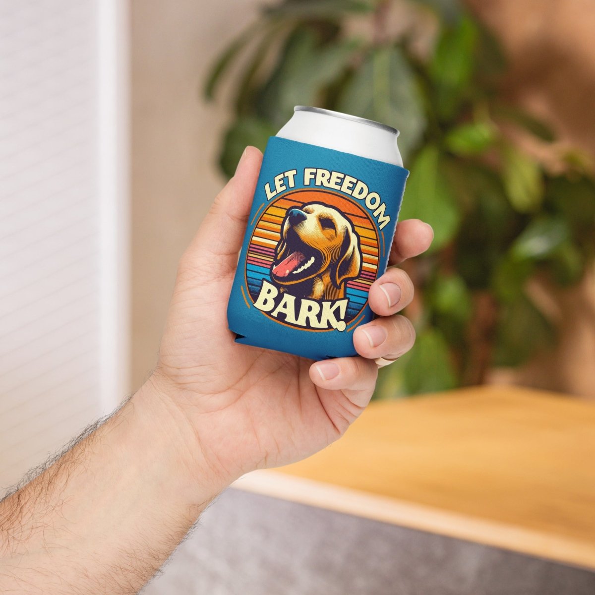 Bark of Freedom Trio - Lab - Cool Paws Can Cooler (Color: Pelorous) - Can Cooler - Speak Up 4 Paws