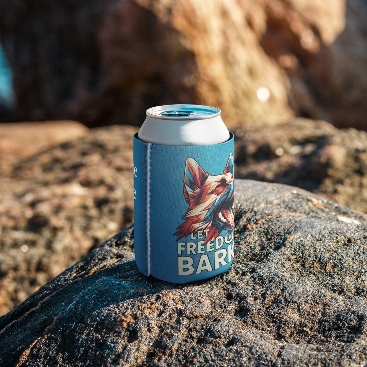 Bark of Freedom Trio - Shepherd - Cool Paws Can Cooler (Color: Pelorous) - Can Cooler - Speak Up 4 Paws
