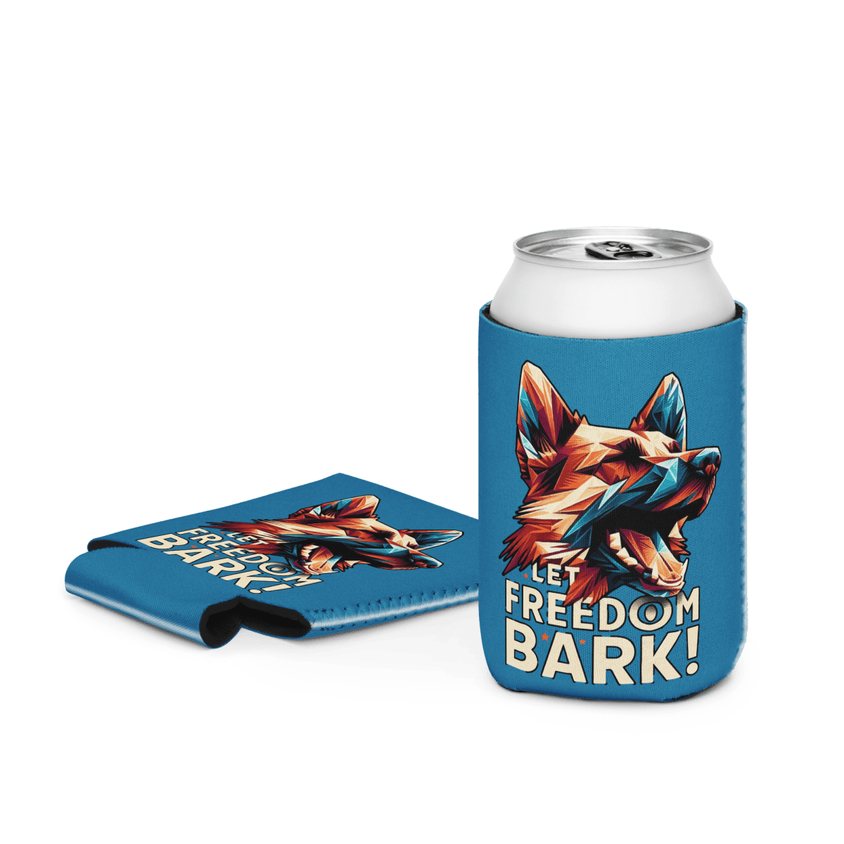 Bark of Freedom Trio - Shepherd - Cool Paws Can Cooler (Color: Pelorous) - Can Cooler - Speak Up 4 Paws