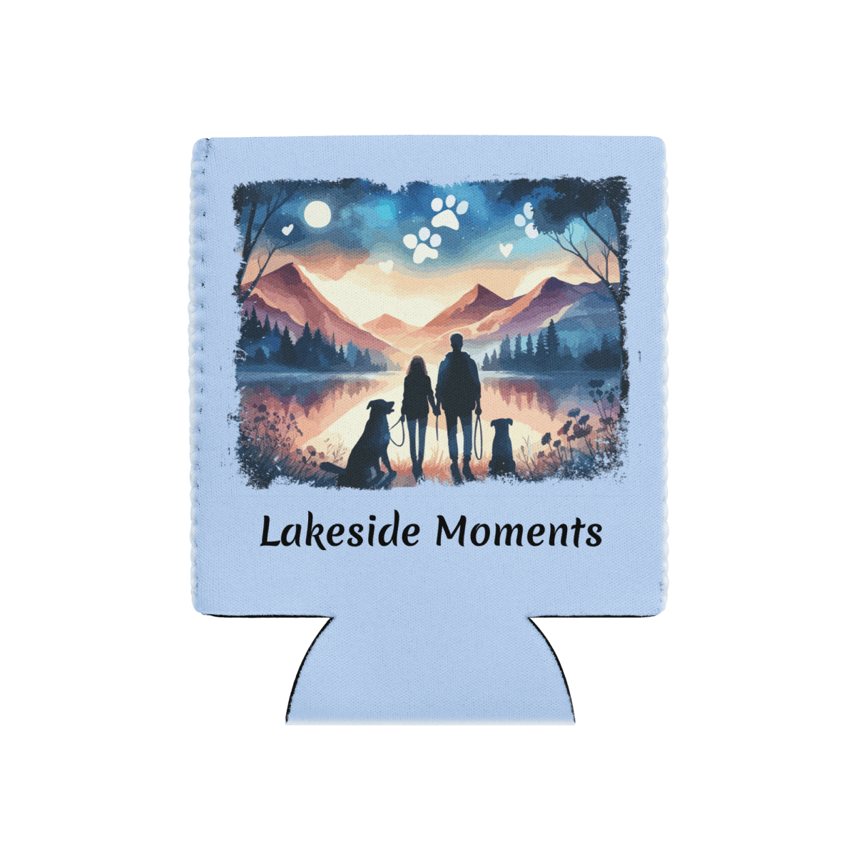 Lakeside Moments - "Wags, Walks & Lakeside Moments" - Cool Paws Can Cooler (Color: Hawkes Blue) - Can Cooler - Speak Up 4 Paws