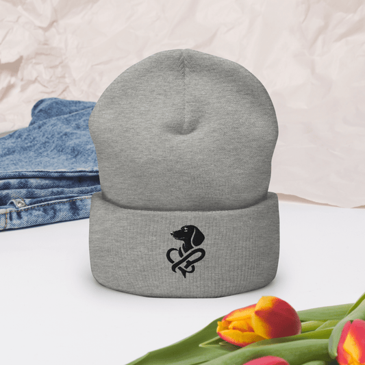 Heart of a Doxie - Cuffed Beanie - Cuffed Beanie - Speak Up 4 Paws