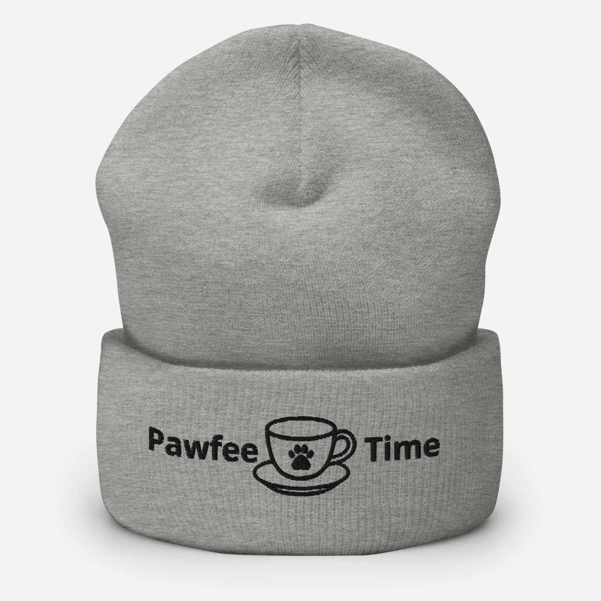 Pawfee Time - Cuffed Beanie - Cuffed Beanie - Speak Up 4 Paws