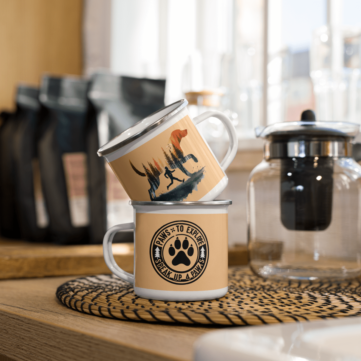 Forest Spirit - Enamel Mug - Enamel Mug - Speak Up 4 Paws