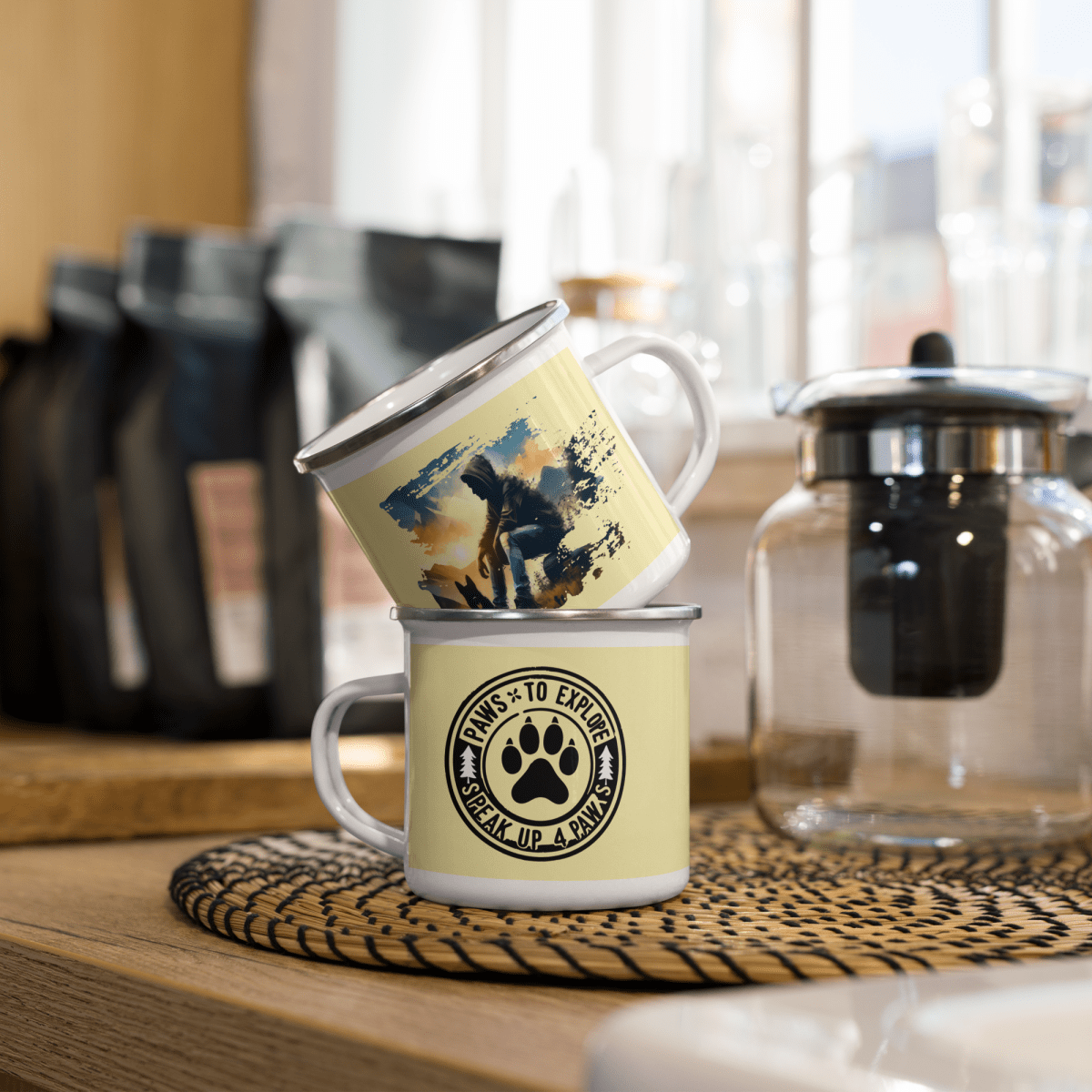 Mountain Recharge - Enamel Mug | 12 oz. - Enamel Mug - Speak Up 4 Paws