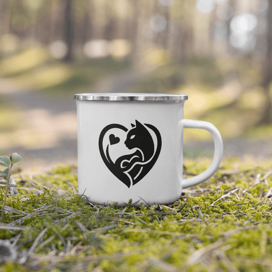 Feline Companion - Enamel Mug - Enamel Mug - Speak Up 4 Paws