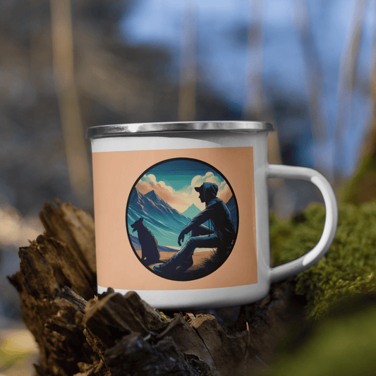 Dawn's Embrace - Enamel Mug - Enamel Mug - Speak Up 4 Paws