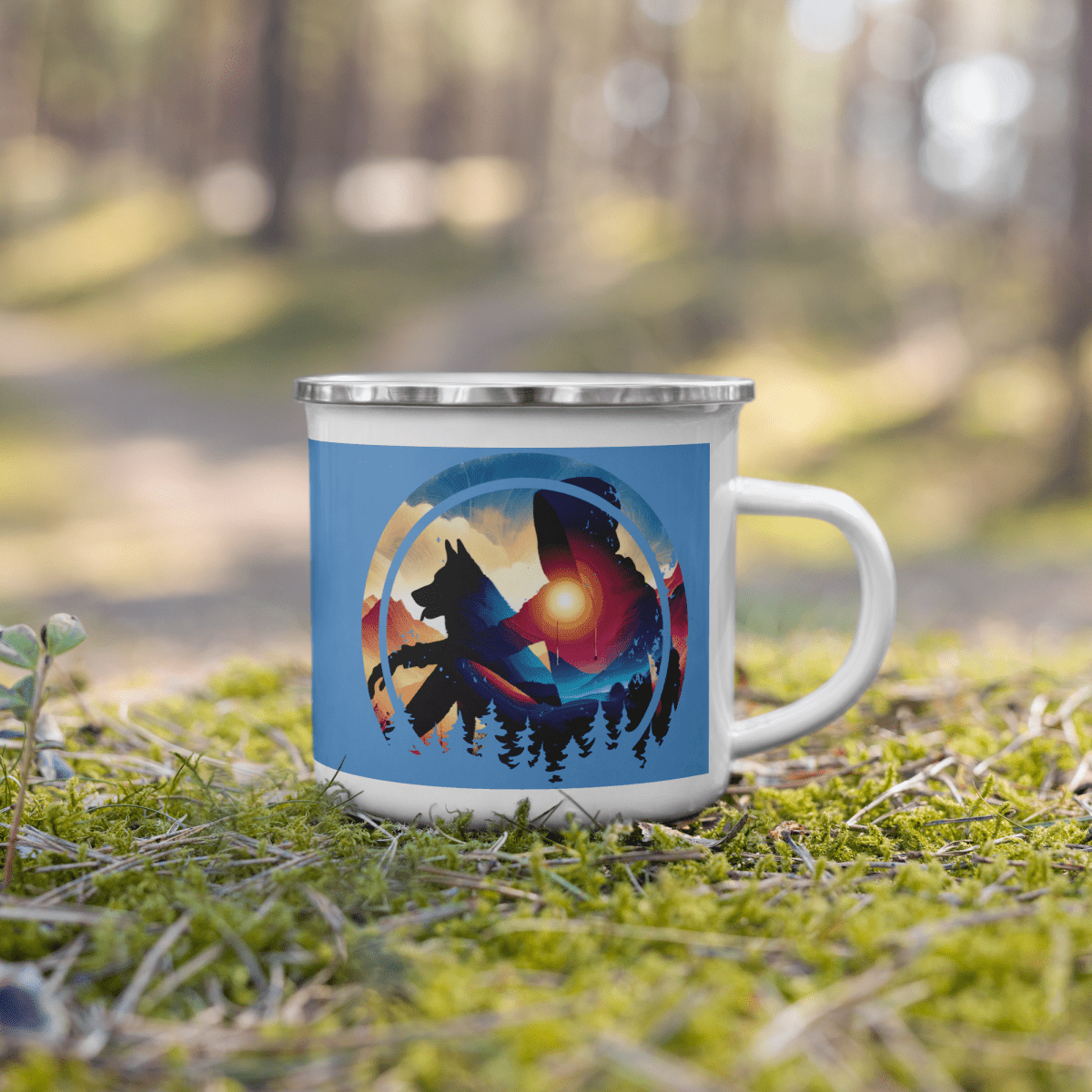 Companion Hues - Enamel Mug | 12 oz. - Enamel Mug - Speak Up 4 Paws