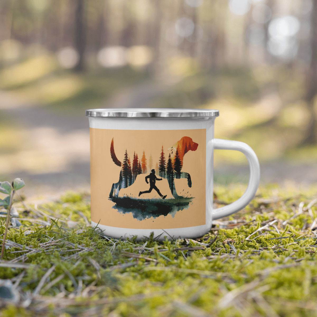 Forest Spirit - Enamel Mug | 12 oz. - Enamel Mug - Speak Up 4 Paws