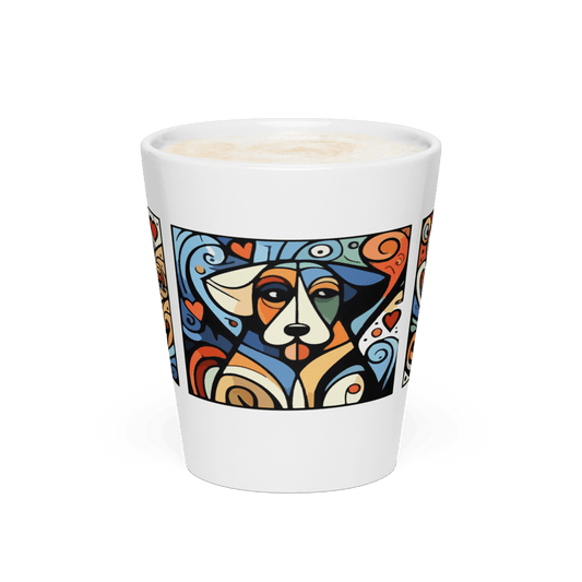 Artful Trio - Latte Mug (Artful Canines) - Latte Mug - Speak Up 4 Paws