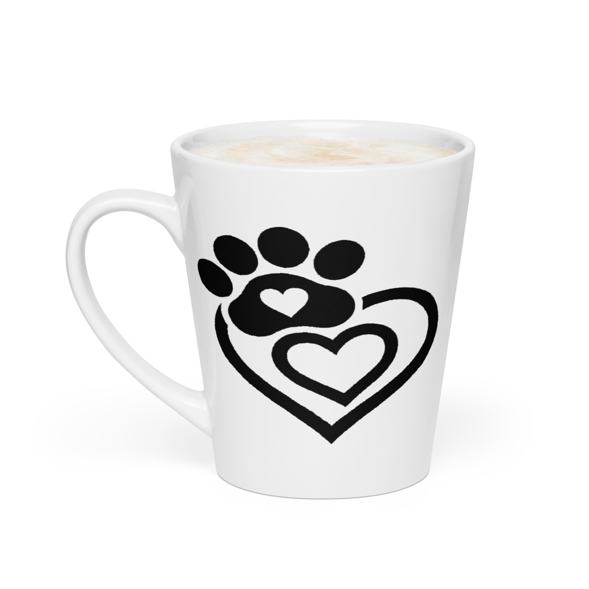 Paw & Heart Connection - Latte Mug - Latte Mug - Speak Up 4 Paws