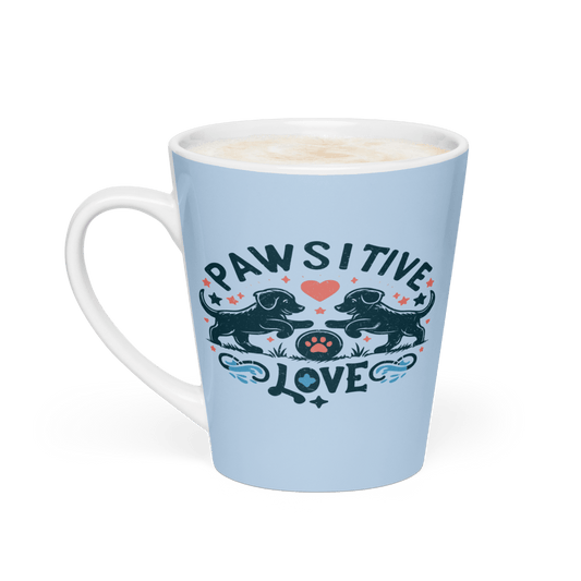 Puppy Play - Latte Mug (Pawsitive Love) - Latte Mug - Speak Up 4 Paws